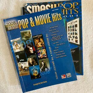 2008 Pop & Movie Hits & 2001 Smash Pop Hits for Easy Piano